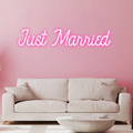 Custom Wedding Neon Sign – Personalized LED Neon Light for Wedding Decor, Just Married, Mr & Mrs & Forever Love, Romantic Reception & Wedding Anniversary Decor, Unique Customizable Neon Art