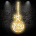 Merry Christmas Bulb neon signs- Lighting up the festive atmosphere and conveying warm blessings