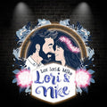 Romantic Customized Bride & Groom Name Neon signs | Sweet Memory of Kissing Moment | Wedding Exclusive Decoration