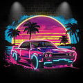 LED Neon signs Sunset | Coconut Tree Seaside Supercar Mercedes Benz Decorative Lights | Creative Home & Shop Decoration