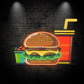 Burger & Coke LED Neon signs Set - Creative Catering Decoration Lights | Home, Restaurant, Party Favors
