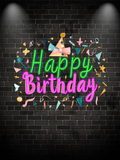 Custom neon sign,Colorful and Festive "Happy Birthday" Neon Light,Party Elements LED Lamps, Perfect for Adding a Joyful Atmosphere to Birthday Parties, Kids' Bedrooms, and Home Celebration Spaces.