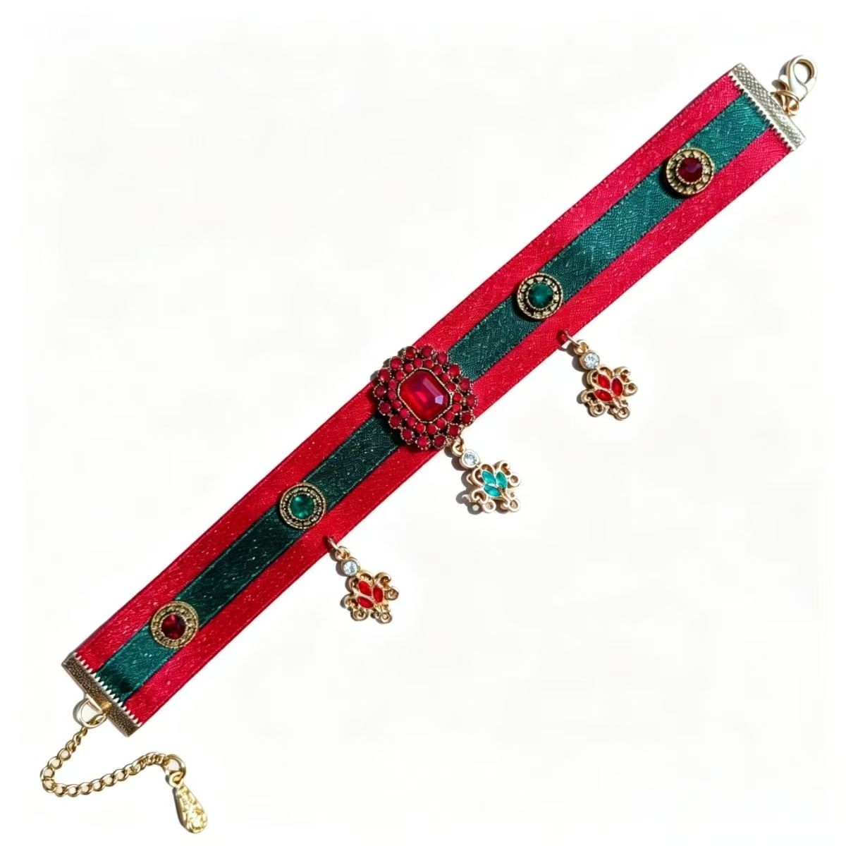 Oriental Royal Court Cat Collar | Chinese Style Pet Necklace