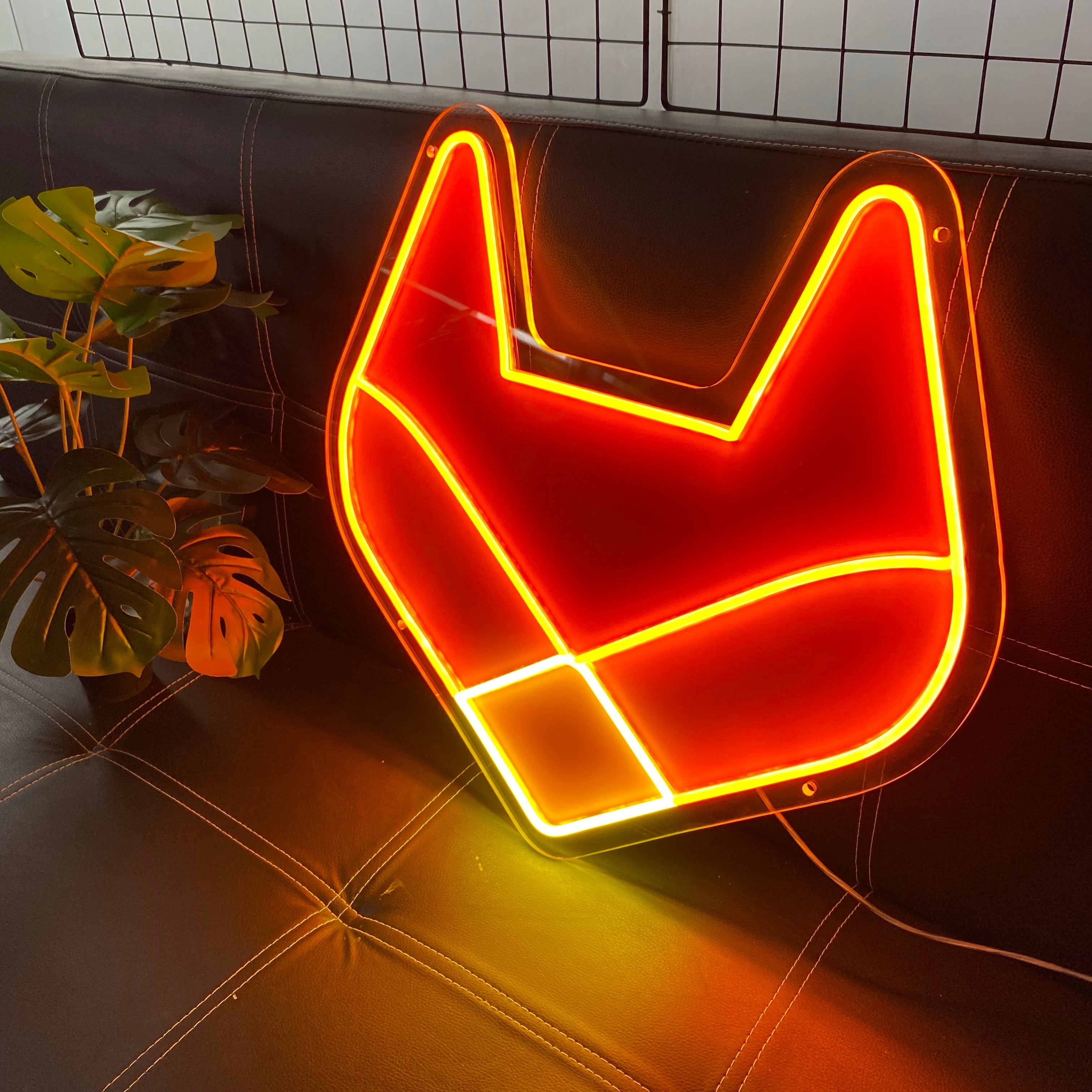 Custom Fox Neon Sign for Kids Room Decor Personalized LED Light for Cute Animal Wall Accent