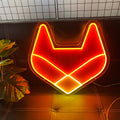 Custom Fox Neon Sign for Kids Room Decor Personalized LED Light for Cute Animal Wall Accent