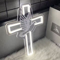 Cross Neon Sign Jesus LED Light, Brighter Wall Decor for Bedroom, Living Room, Wedding Gift