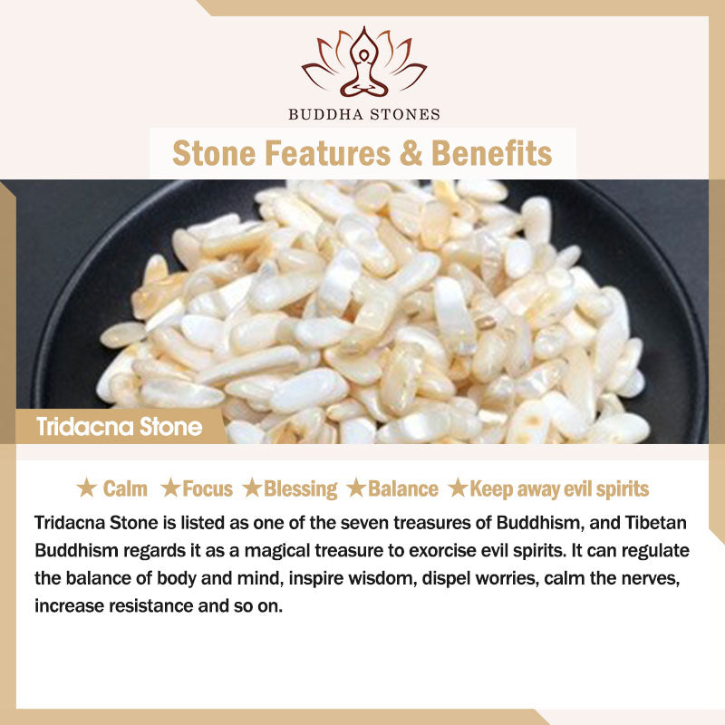 Buddha Stones "Sending Protection and Charm" Tridacna Stone Cat Ring Includes Gift Message Card