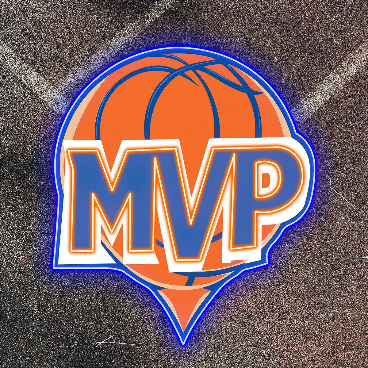 Basketball Neon Sign - Perfect Gift for Basketball Lovers, Fans, and Shops - Customizable LED Sports Decor for Home, Bar.