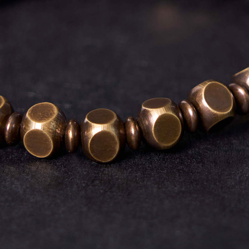 Buddha Stones "Wishing You Balance and Strength" Brass Amulet Bracelet Includes Gift Message Card
