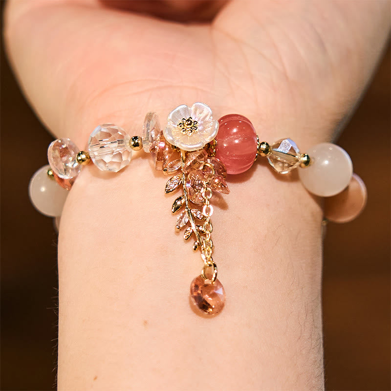 Buddha Stones "Wishing You Light and Happiness" Sun Stone Bracelet Includes Gift Message Card