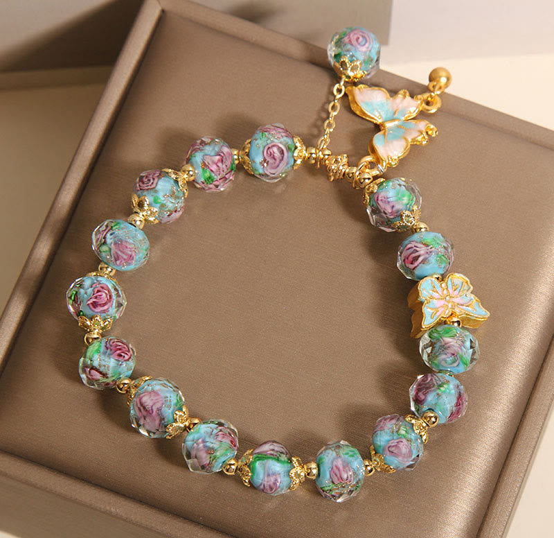 Buddha Stones "Hoping for Love and Transformation" Butterfly Bracelet Includes Gift Message Card