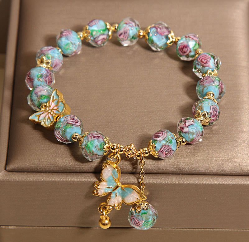 Buddha Stones "Hoping for Love and Transformation" Butterfly Bracelet Includes Gift Message Card