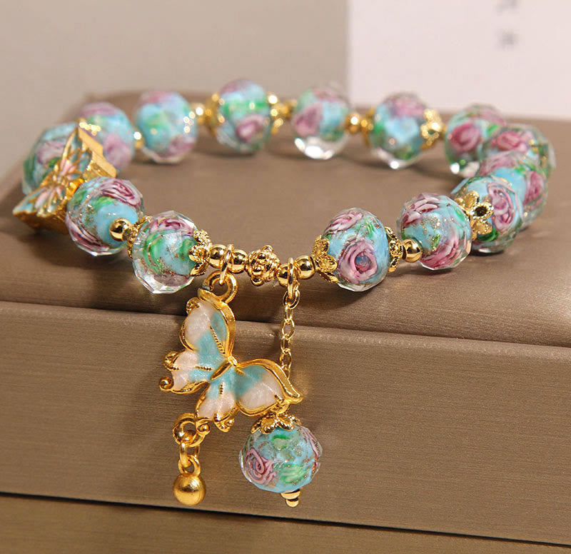 Buddha Stones "Hoping for Love and Transformation" Butterfly Bracelet Includes Gift Message Card