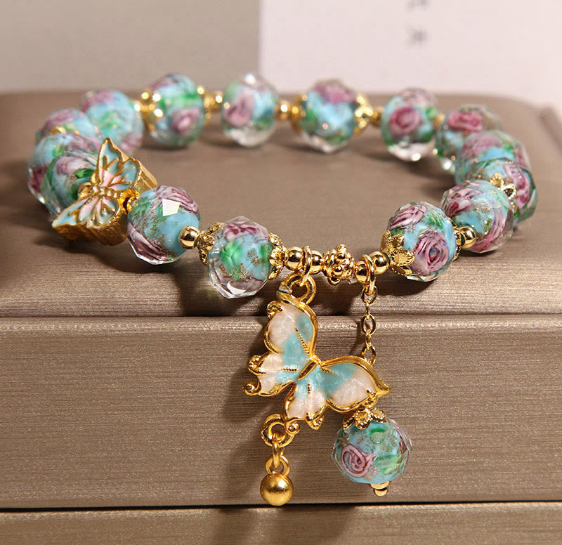 Buddha Stones "Hoping for Love and Transformation" Butterfly Bracelet Includes Gift Message Card