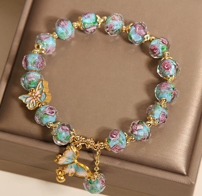 Buddha Stones "Hoping for Love and Transformation" Butterfly Bracelet Includes Gift Message Card