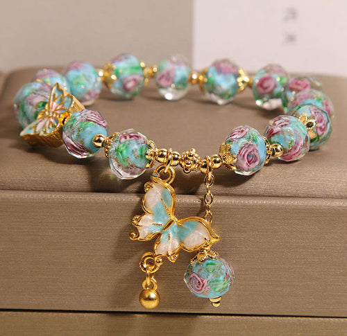 Buddha Stones "Hoping for Love and Transformation" Butterfly Bracelet Includes Gift Message Card
