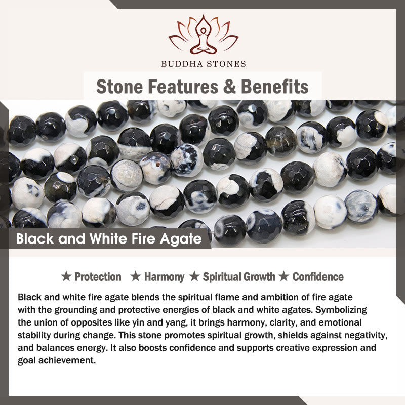 Buddha Stones "Sending Love and Joy to Your Cat" Cat Agate Bracelet Includes Gift Message Card