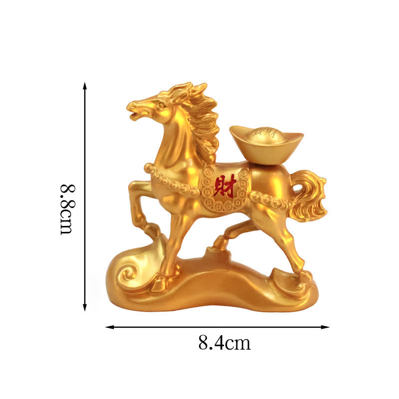 Buddha Stones "Wishing You Success and Good Fortune" Year of the Horse Decor Includes Gift Message Card