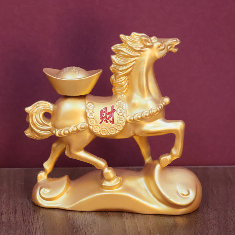 Buddha Stones "Wishing You Success and Good Fortune" Year of the Horse Decor Includes Gift Message Card