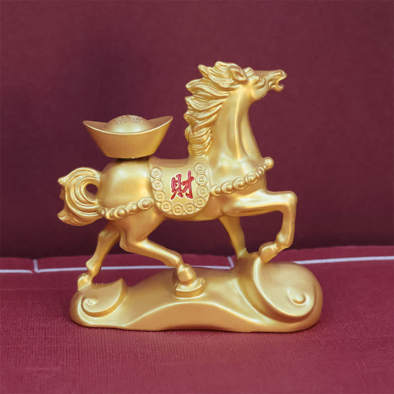 Buddha Stones "Wishing You Success and Good Fortune" Year of the Horse Decor Includes Gift Message Card