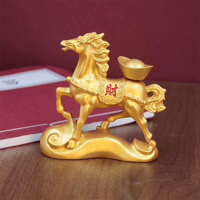 Buddha Stones "Wishing You Success and Good Fortune" Year of the Horse Decor Includes Gift Message Card