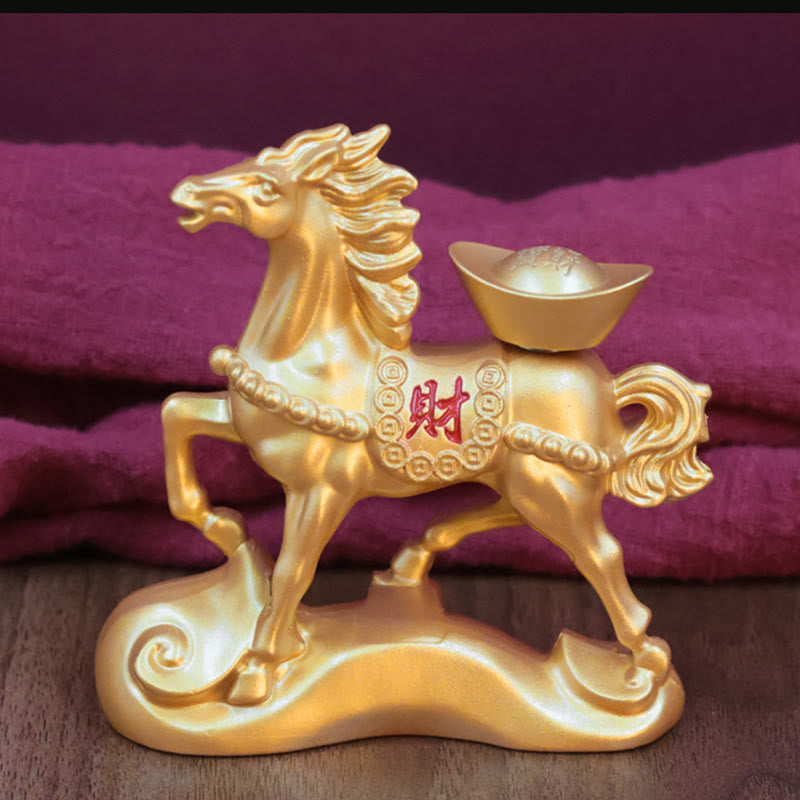 Buddha Stones "Wishing You Success and Good Fortune" Year of the Horse Decor Includes Gift Message Card
