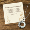 Buddha Stones "Wishing Luck and Prosperity" White Jade Koi Fish Necklace Includes Gift Message Card