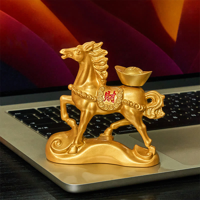 Buddha Stones "Wishing You Success and Good Fortune" Year of the Horse Decor Includes Gift Message Card
