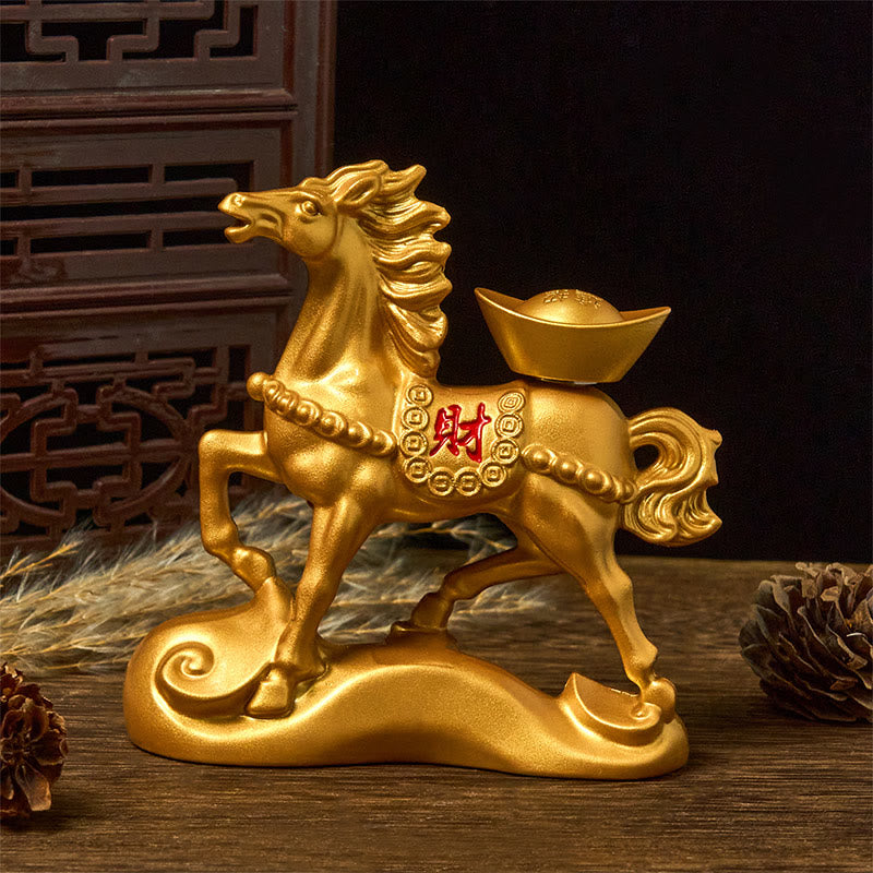 Buddha Stones "Wishing You Success and Good Fortune" Year of the Horse Decor Includes Gift Message Card