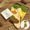 Buddha Stones "Be Here Now" Casual Buddha Lotus Dragonfly Women's Socks Includes Gift Message Card