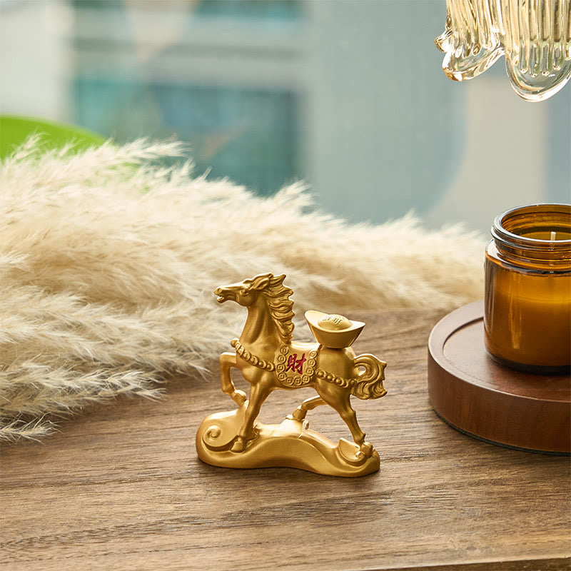 Buddha Stones "Wishing You Success and Good Fortune" Year of the Horse Decor Includes Gift Message Card