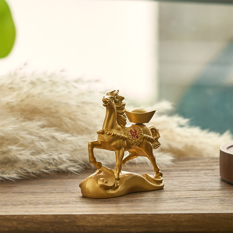 Buddha Stones "Wishing You Success and Good Fortune" Year of the Horse Decor Includes Gift Message Card