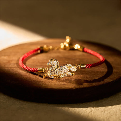 Buddha Stones "May Protection and Good Luck Follow You" Year of the Horse Includes Gift Message Card