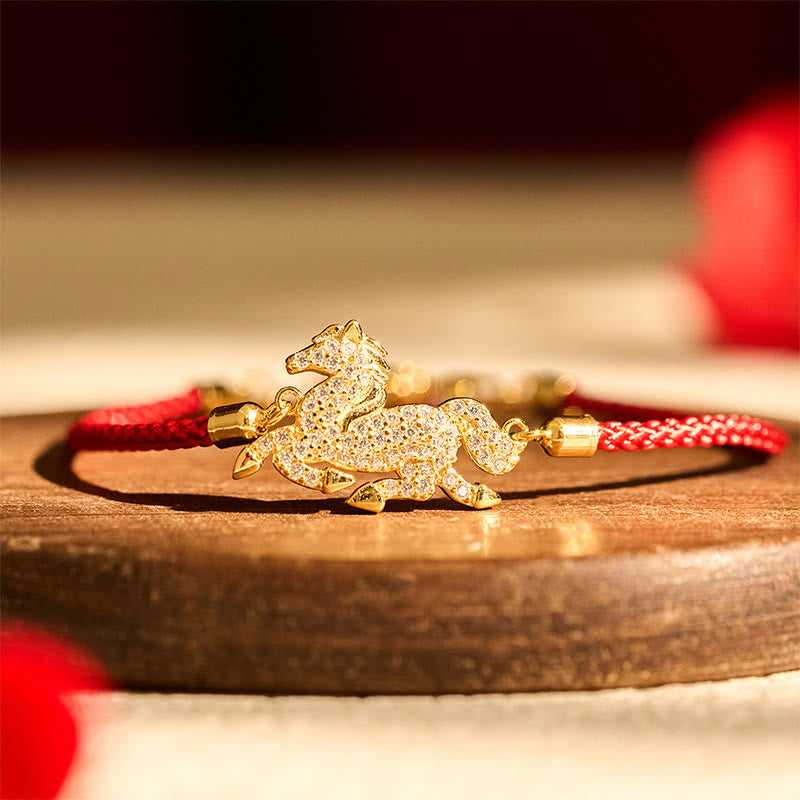 Buddha Stones "May Protection and Good Luck Follow You" Year of the Horse Includes Gift Message Card