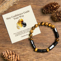 Buddha Stones "May Confidence Guide Your Way" Black Tourmaline Bracelet Includes Gift Message Card