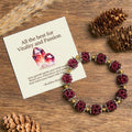 Buddha Stones "All the best for Vitality and Passion" Garnet Bracelet Includes Gift Message Card