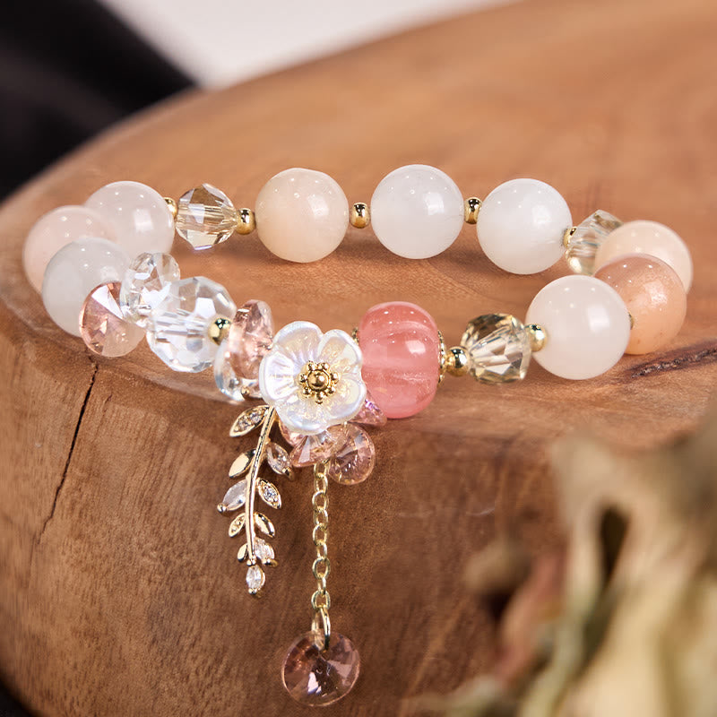 Buddha Stones "Wishing You Light and Happiness" Sun Stone Bracelet Includes Gift Message Card
