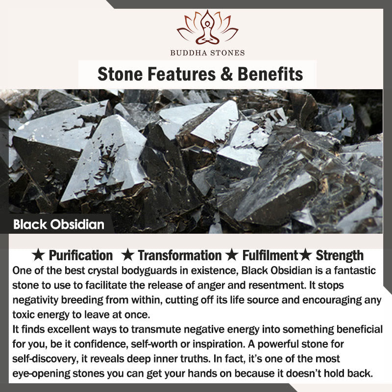 Buddha Stones ''May Blessings Walk With You'' Natural Small Elephant Amazonite Amethyst Jade Black Obsidian Stone Decoration Includes Gift Message Card