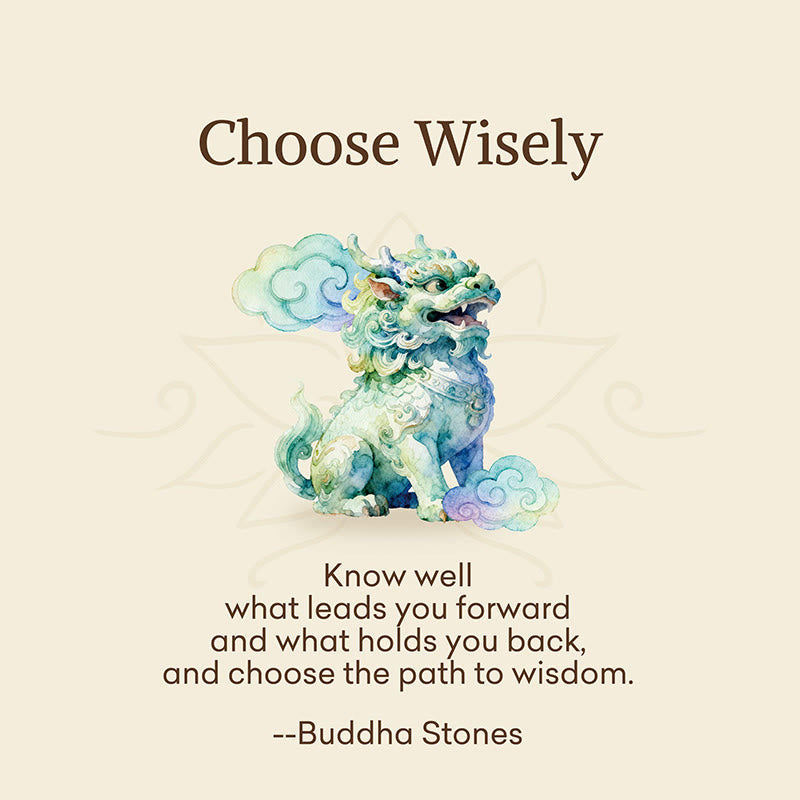 Buddha Stones "Choose Wisely" Natural Small PiXiu Green Aventurine Luck Decoration Includes Gift Message Card