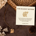 Buddha Stones "FOR DEAREST MOTHER" Koala Titanium Steel Calm Necklace Pendants Includes Gift Message Card