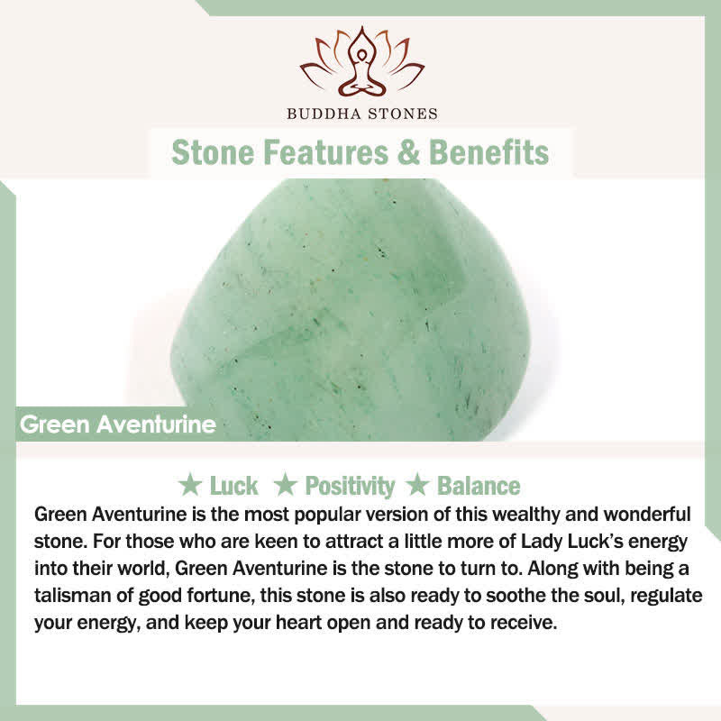 Buddha Stones "Wishing Protection and Stability" 444 Angel Number Natural Green Aventurine Key Chain Hanging Decoration Includes Gift Message Card