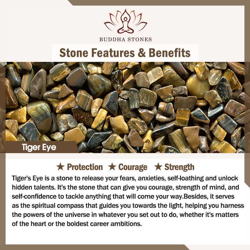 Buddha Stones "Wishing Positive Change and Freedom" 555 Angel Number Natural Tiger Eye Key Chain Hanging Decoration Includes Gift Message Card