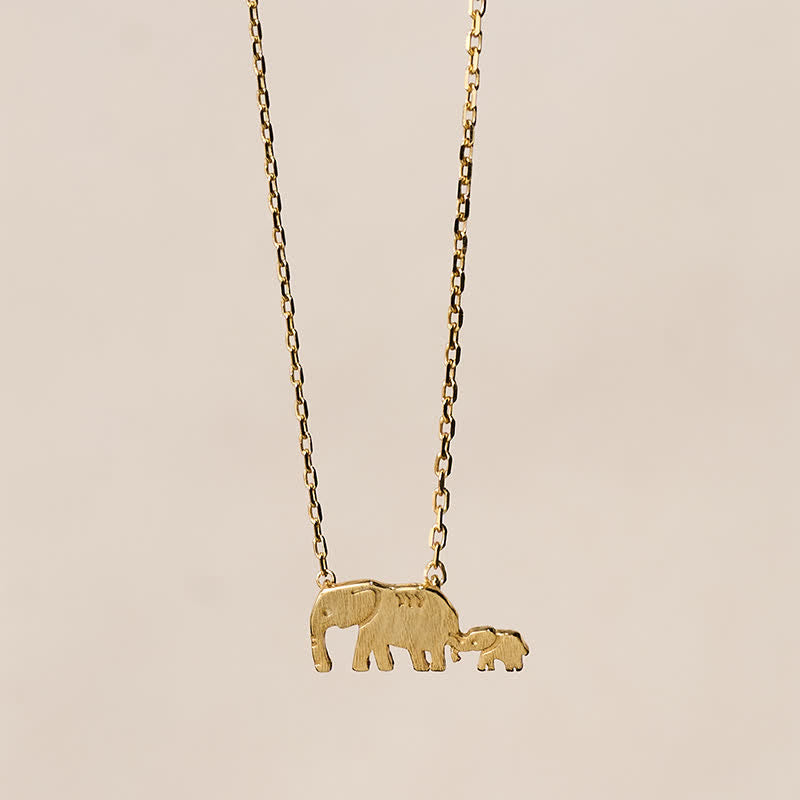 Buddha Stones "FOR DEAREST MOTHER" Elephant 925 Sterling Silver Necklace Pendants Includes Gift Message Card