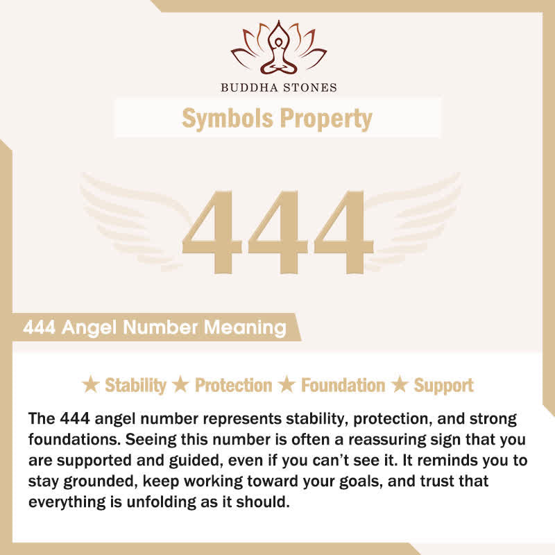 Buddha Stones "Wishing Protection and Stability" 444 Angel Number Natural Green Aventurine Key Chain Hanging Decoration Includes Gift Message Card