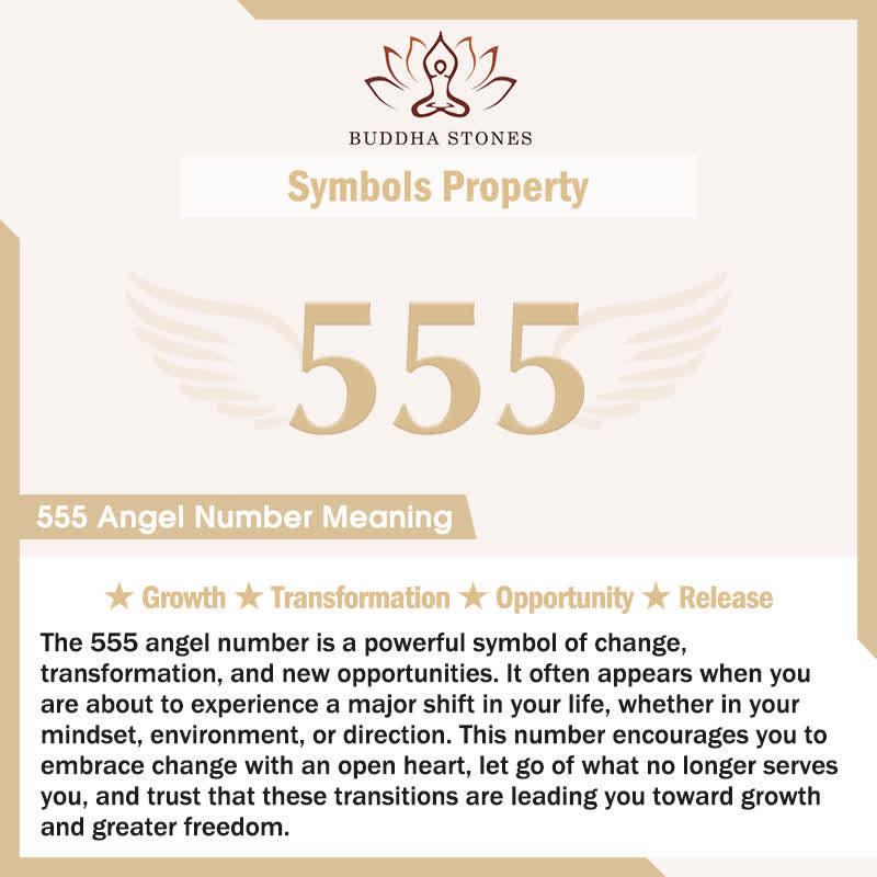 Buddha Stones "Wishing Positive Change and Freedom" 555 Angel Number Natural Tiger Eye Key Chain Hanging Decoration Includes Gift Message Card
