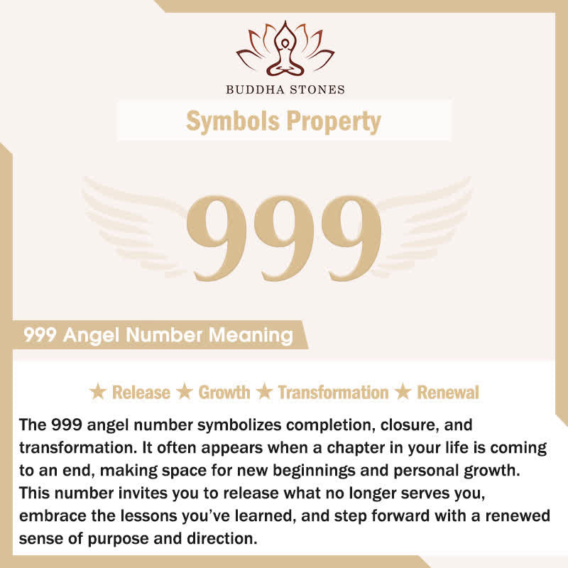 Buddha Stones "Wishing Closure and New Beginnings" 999 Angel Number Natural Black Obsidian Key Chain Hanging Decoration Includes Gift Message Card