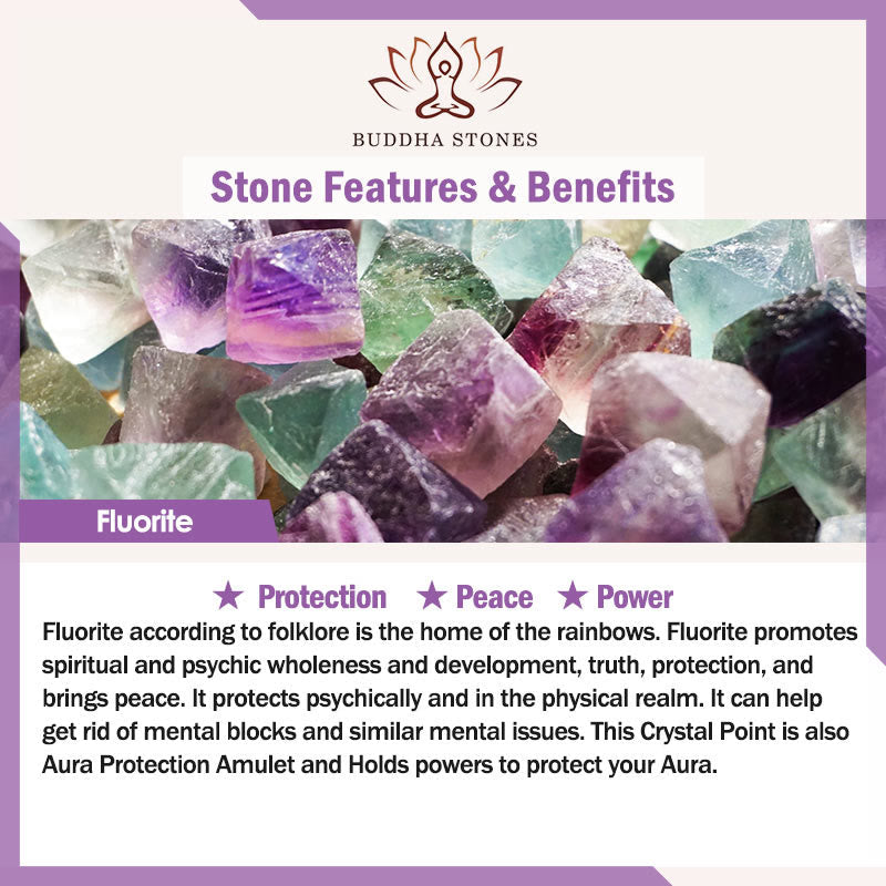 Buddha Stones "All the Best for Love and Harmony" Stone Quartz Bracelet Includes Gift Message Card