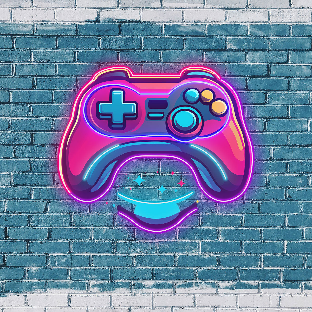 Game Controller Neon Sign, colorful Neon Game Controller Wall Art,Custom neon light,Ideal for game rooms, man caves, or esports lounges