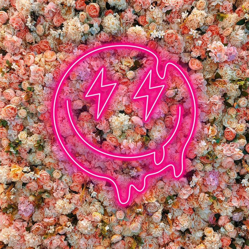 Lightning Emoji Neon Sign for Teen Room Decor, Custom LED Light for Beauty Neon Vibes, Mehndi Party Gift Sign