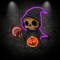 Adorable Halloween Fairy Decoration | Enchanting LED Light neon sign  for Spooky Season | Perfect for Home and Parties